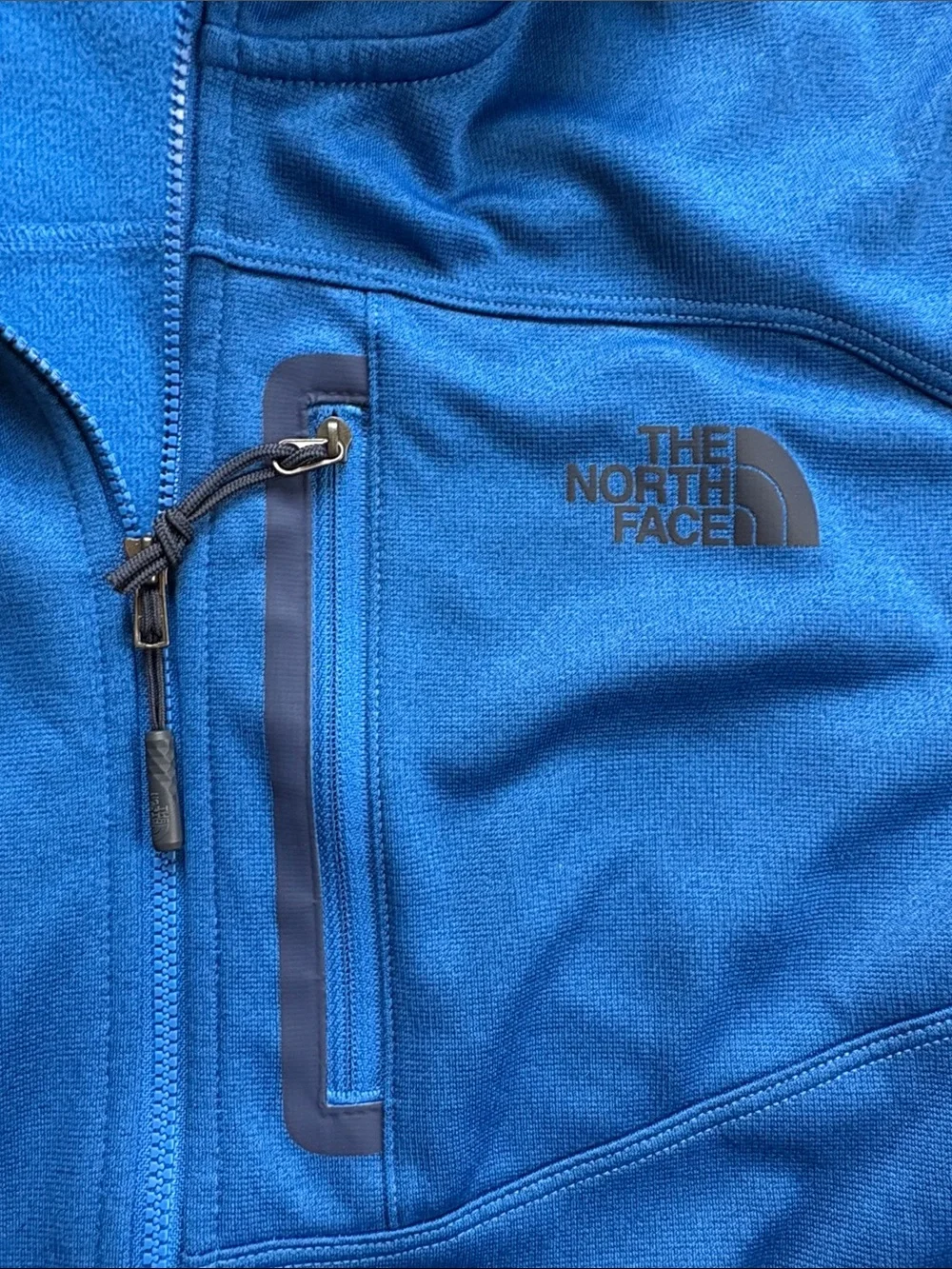 North Face Canyonlands Hooded Fleece Jacket Royal & Navy Blue Mens Medium
